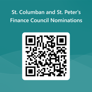 QRCode for St. Columban and St. Peter's Finance Council Nominations